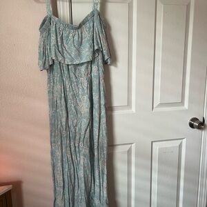 Floral Off-Shoulder Maxi Dress